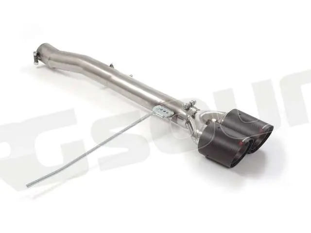 Ragazzon 50.0550.84 Tubo posteriore inox con terminali rotondi per Min