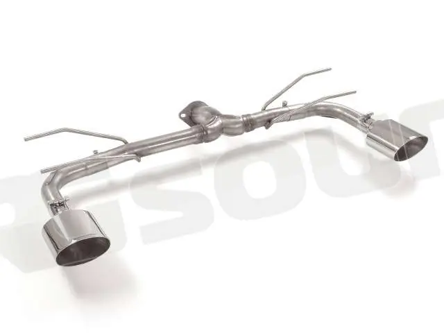 Ragazzon 50.0723.12 Tubo posteriore inox sdoppiato con terminali ovali