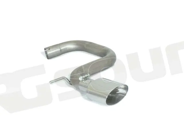 Ragazzon 50.0895.12 Tubo posteriore Gr. N inox con terminale ovale per