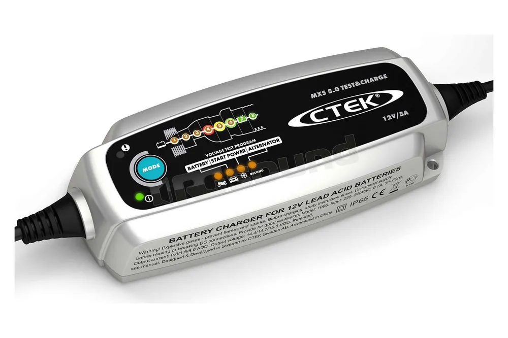 CTEK MXS 5.0 Test & Charge Caricabatterie - Caricabatterie ed acces