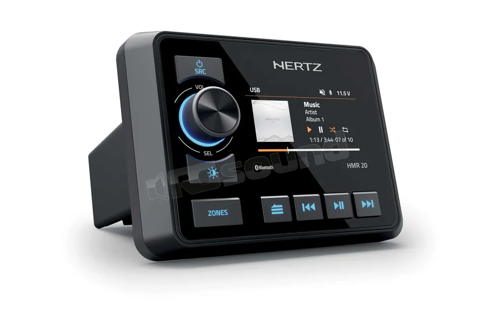 Hertz HMR 20 DAB+ Ricevitore multimediale nautico con tuner RDS, Bluet