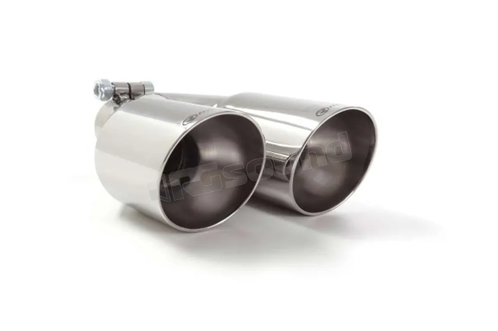 Ragazzon 59.0015.57 terminale sinistro inox rotondo 2x80 mm sfalsato c