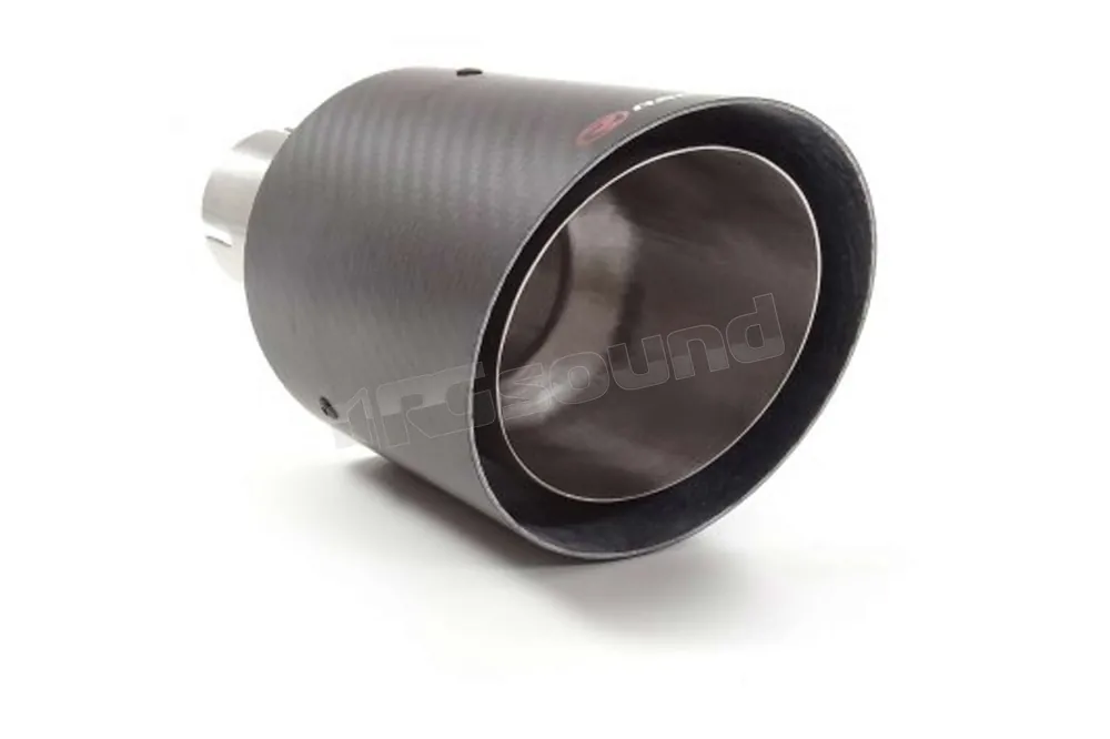 Ragazzon 59.0018.74 terminale inox rotondo 100 mm Carbon Shot con tubo