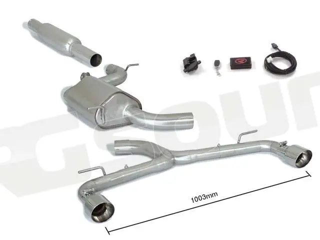 Ragazzon 50.0701.61 Centrale anteriore in inox + Centrale inox + Tubo