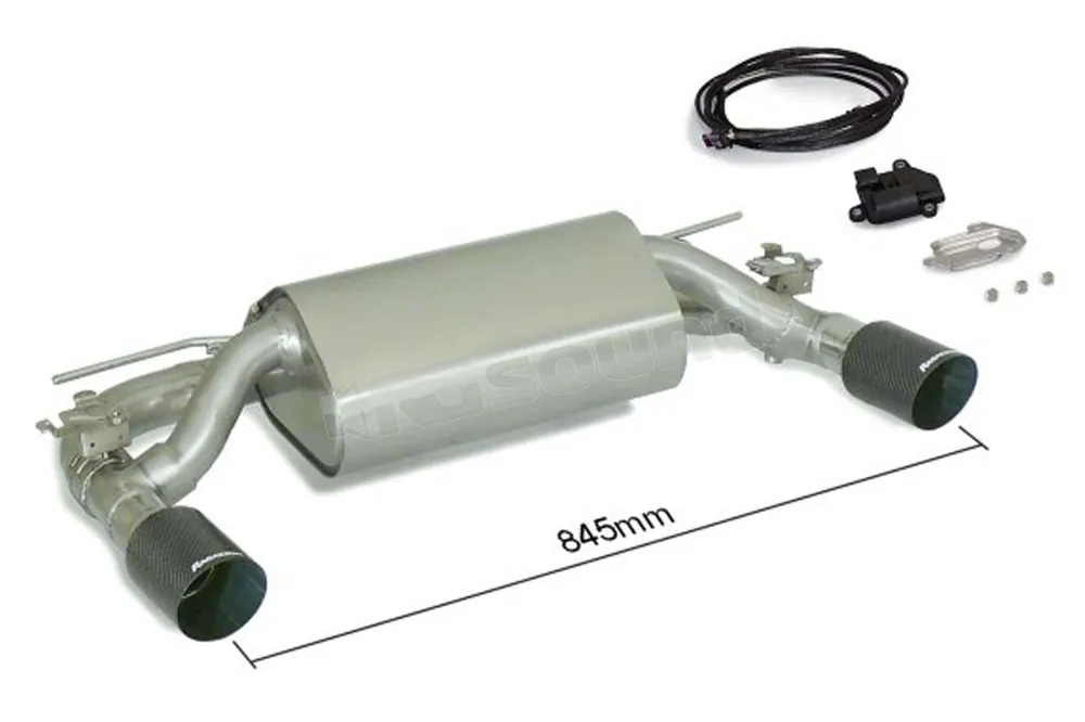 Ragazzon 50.0580.70 posteriore inox sdoppiato con terminali rotondi 90