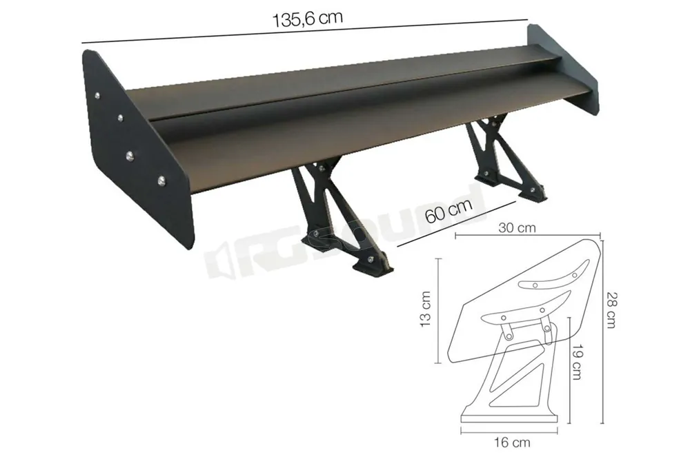 Simoni Racing SPA/10 alettone nero ala doppia Performance - Alettoni