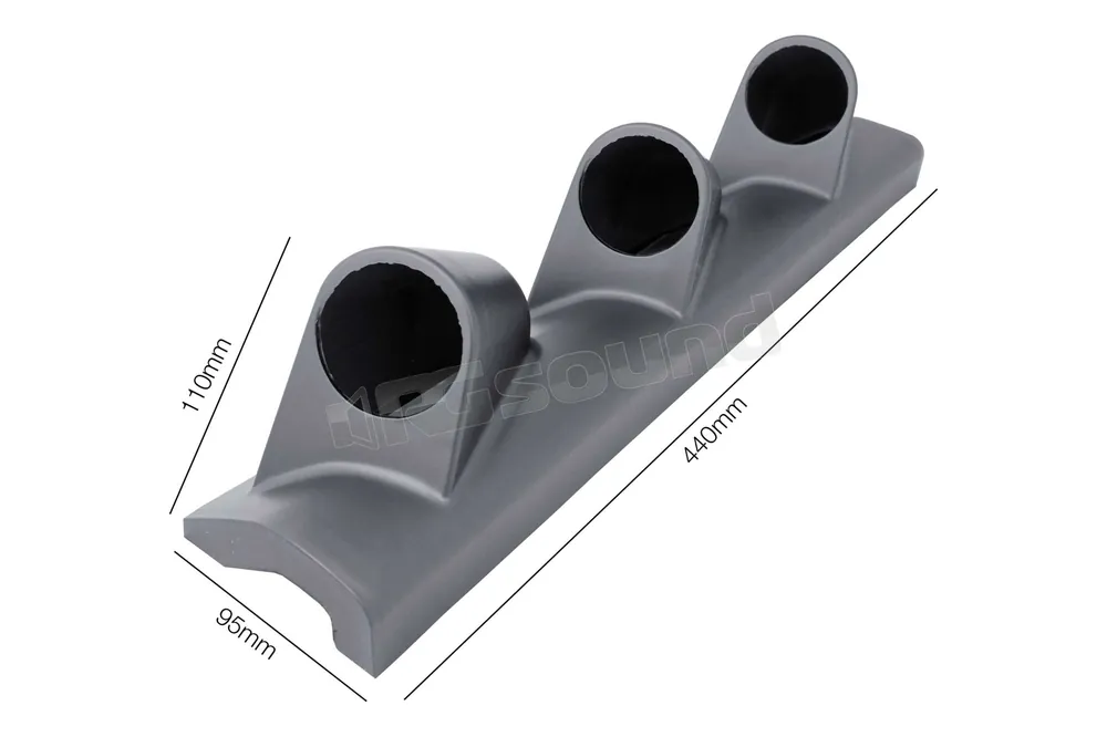 Simoni Racing PSR6 portastrumenti verticale a 3 fori 52 mm Interni -