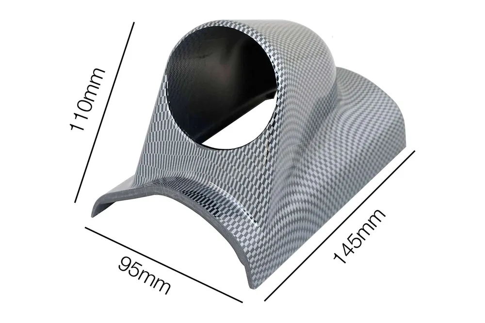 Simoni Racing PSR5C portastrumenti verticale a 1 foro 52 mm carbon loo