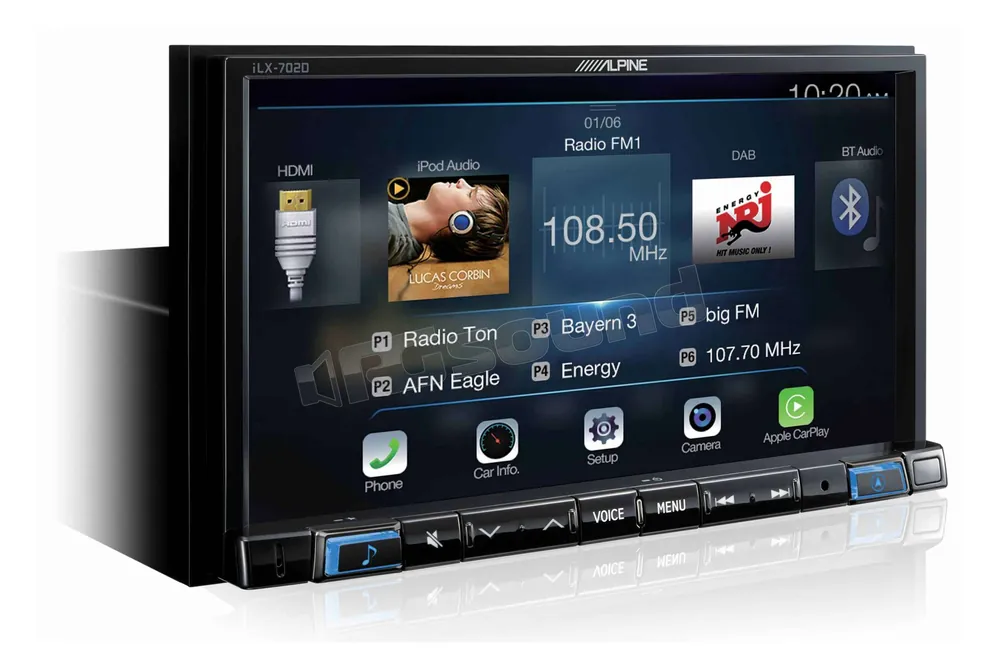 Alpine ILX-702-SM-OEM-SCREE monitor iLX-702D + adattatore per installa