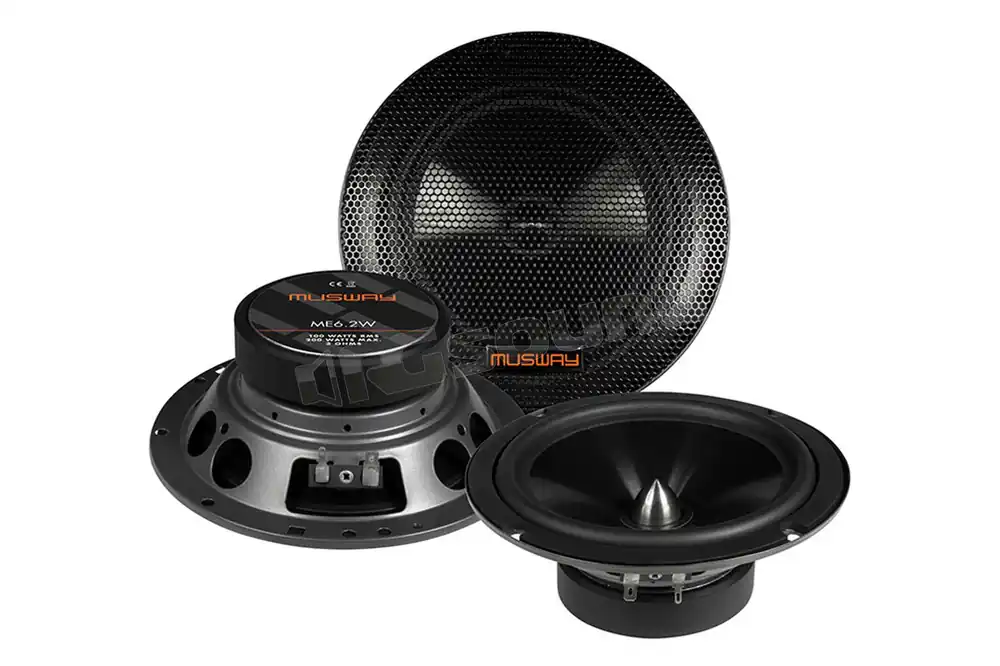 MUSWAY ME6.2W Coppia di woofer kickbass 16,5 cm con griglie Altoparl