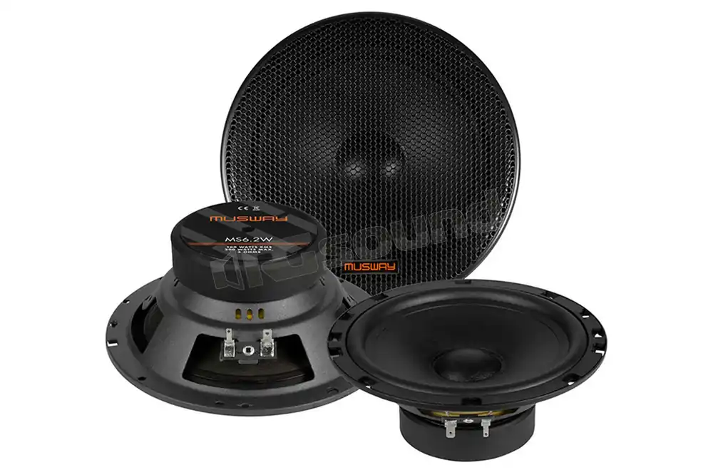 MUSWAY MS6.2W Coppia di woofer kickbass 16,5 cm con griglie Altoparl