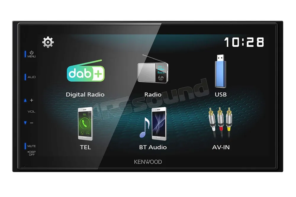 Kenwood DMX125DABA0 Monitor 6,8" WVGA con radio DAB+ e antenna Monit