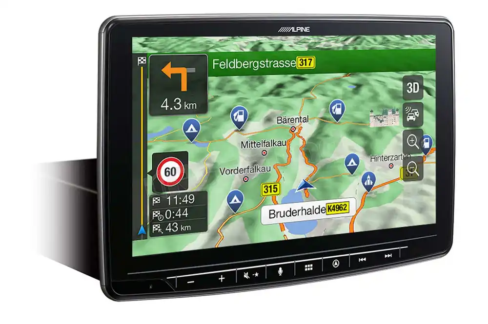 Alpine INE-F904DC Monitor 9" e chassis 1 DIN con navigazione TomTom, A