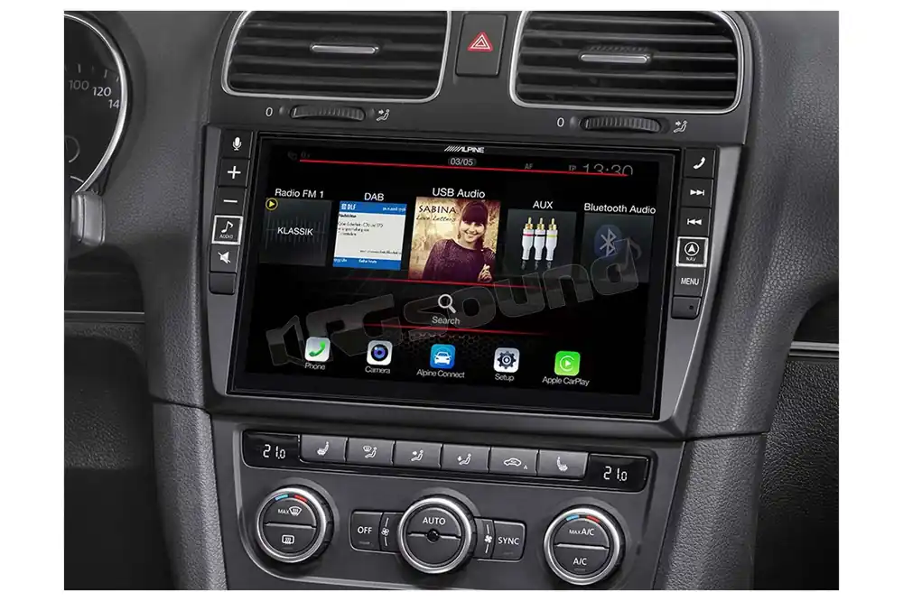 Alpine X903D-G6 Navigatore con monitor 9" custom-fit per Volkswagen Go
