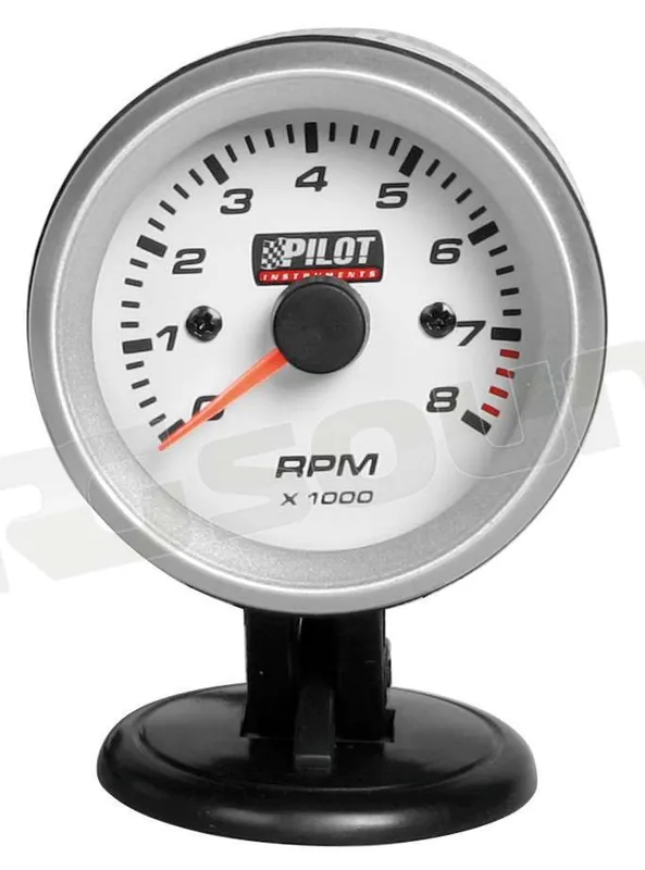 Pilot 10010 Quadrante biancoIlluminazione blueCornice alluminioVetr
