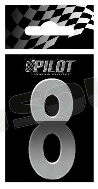 Pilot 07194 Lettere, numeri e simboli adesivi - conf. 10 pz Esterni