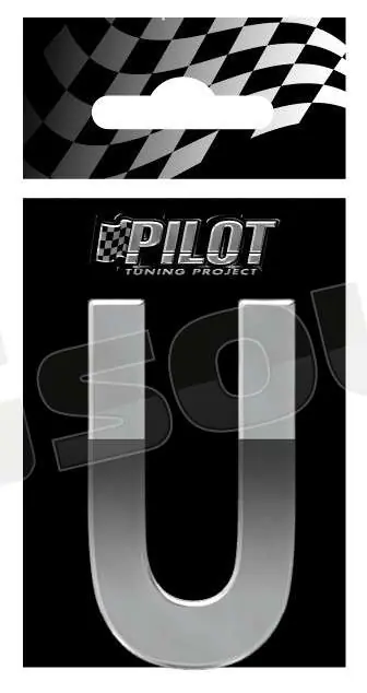 Pilot 07180 Lettere, numeri e simboli adesivi - conf. 10 pz Esterni