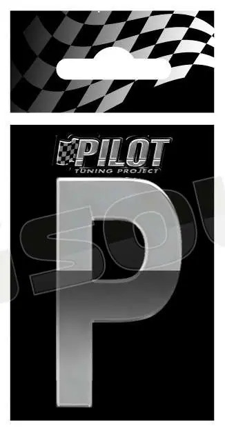 Pilot 07175 Lettere, numeri e simboli adesivi - conf. 10 pz Esterni