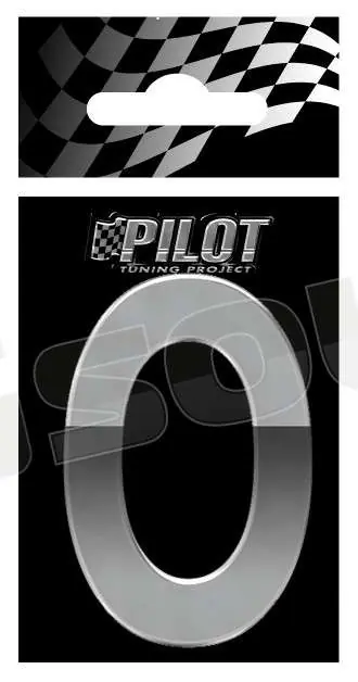 Pilot 07174 Lettere, numeri e simboli adesivi - conf. 10 pz Esterni
