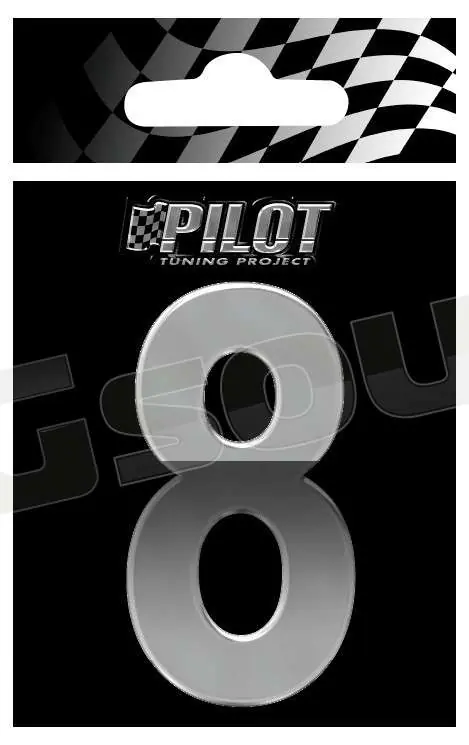 Pilot 07144 Lettere, numeri e simboli adesivi - conf. 10 pz Esterni