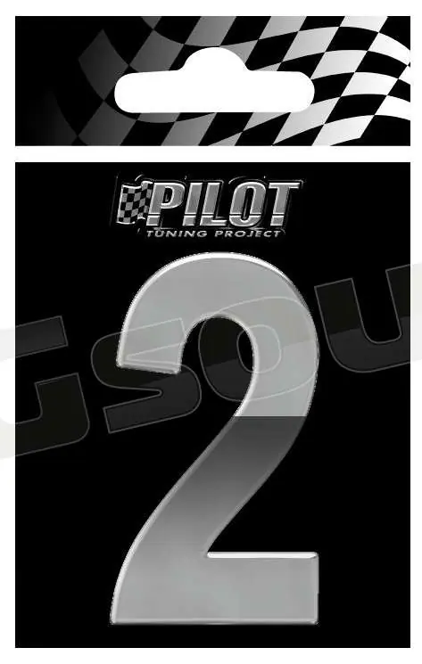 Pilot 07138 Lettere, numeri e simboli adesivi - conf. 10 pz Esterni