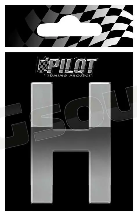 Pilot 07117 Lettere, numeri e simboli adesivi - conf. 10 pz Esterni