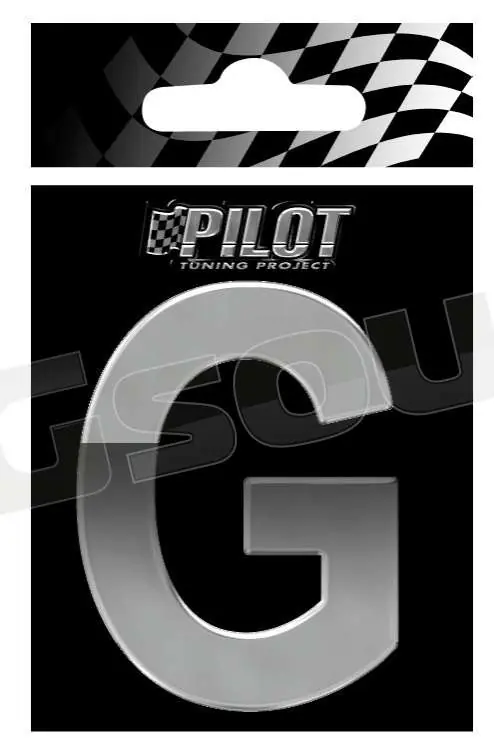Pilot 07116 Lettere, numeri e simboli adesivi - conf. 10 pz Esterni