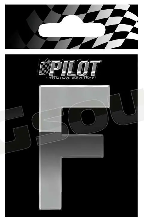 Pilot 07115 Lettere, numeri e simboli adesivi - conf. 10 pz Esterni