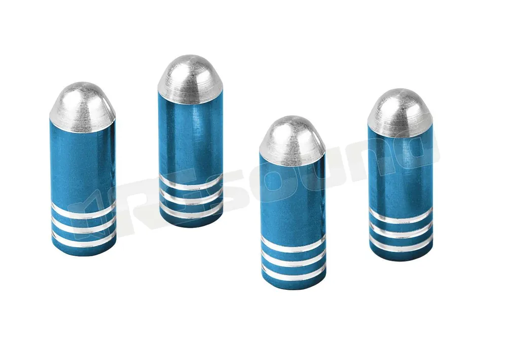 Pilot 02497 Set 4 tappi coprivalvola in lega di alluminio bicolore E
