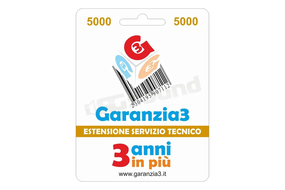 Garanzia 3 Garanzia 3 - 5000 Estensione del Servizio Tecnico di 3 anni