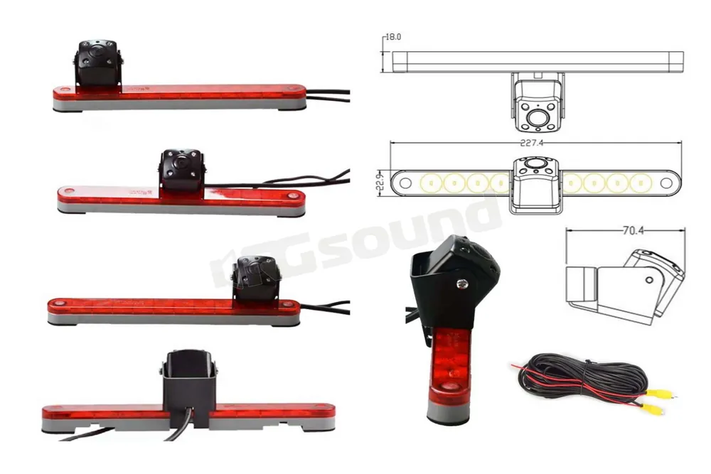 RG Sound DGC3UNIV2 retrocamera terzo stop universale Sistemi di Retr
