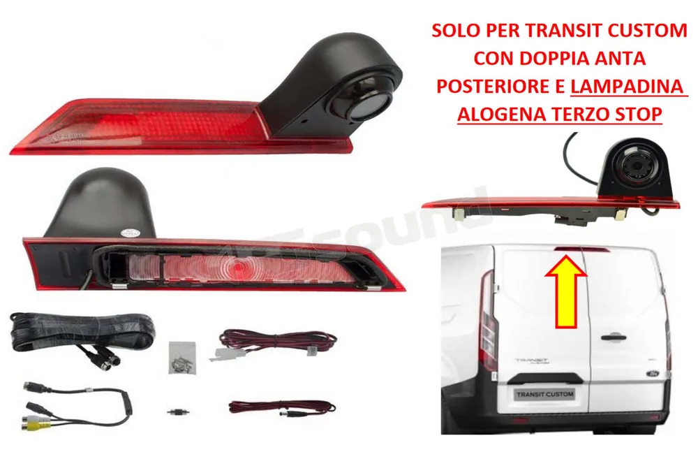RG Sound DGCCUSTOM2A retrocamera terzo stop per Ford Transit Custom