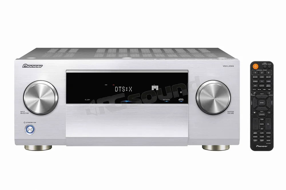 Pioneer VSX-LX504S ricevitore a 9 canali da 215 W - Finitura silver