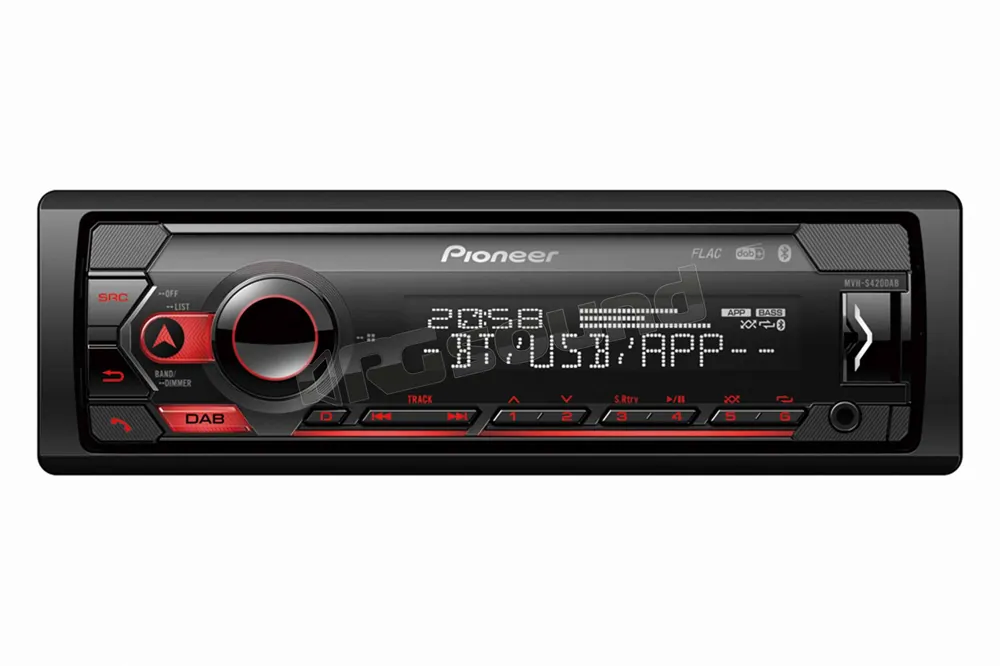 Pioneer MVH-S420DAB Autoradio 1 Din con tuner DAB/DAB+, Bluetooth, com