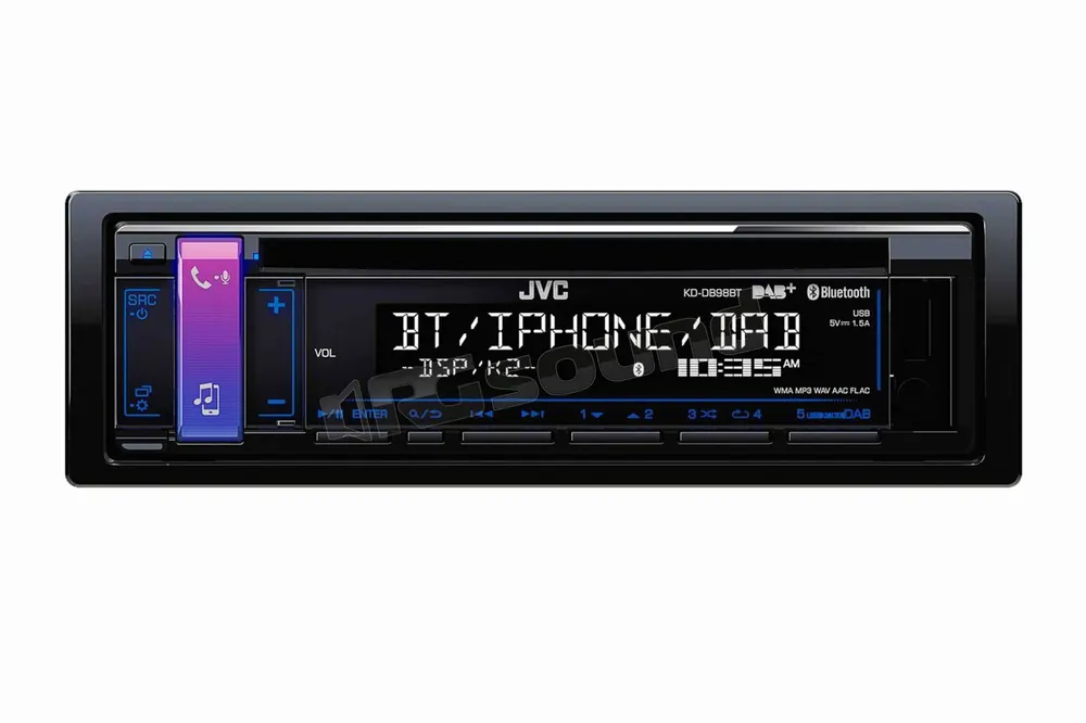 JVC KD-DB98BT Autoradio 1 din e 2 din Car stereo - Autoradio 1 e 2