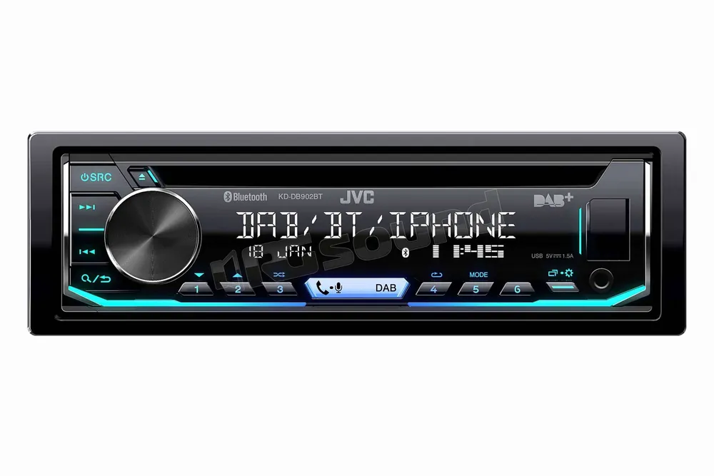JVC KD-DB902BT Autoradio 1 din e 2 din Car stereo - Autoradio 1 e 2