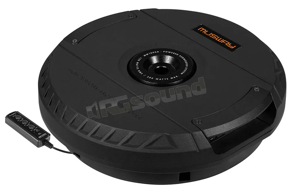 MUSWAY MW1000A Subwoofer amplificato 28cm per vano ruota di scorta S