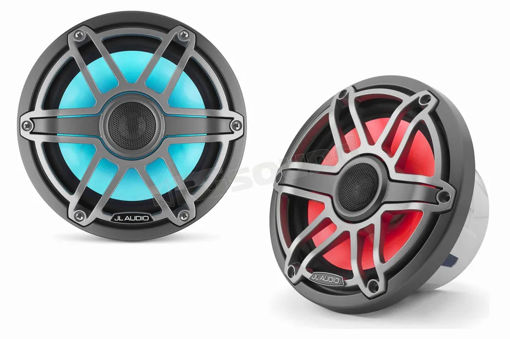 JL Audio M6-770X-S-GmTi-i coassiali 196mm finitura titanio, griglia sp