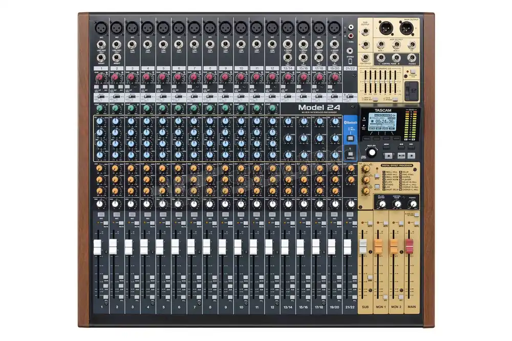 TASCAM MODEL 24 mixer analogico, registratore e scheda audio all in on