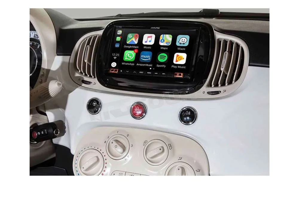 Alpine iLX-702-500MCA monitor 7‘‘ dedicato per Fiat 500 dal 2015 Mon