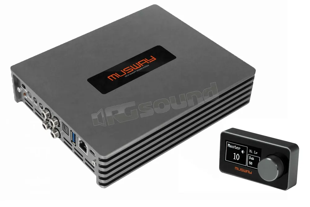 MUSWAY M6 amplificatore a 6 canali con processore DSP e controllo remo