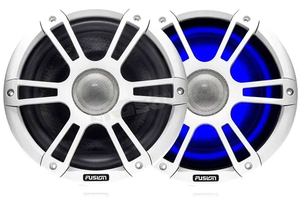 Fusion SG-FL88SPW coassiali nautici 220mm con griglia sportiva bianca