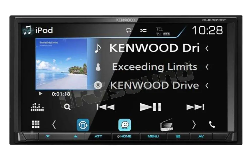 Kenwood DMX6018BT compatibile con iPod/iPhone e Android, Spotify, Waze