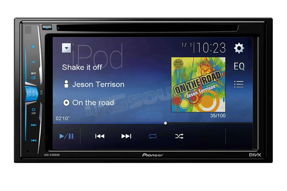 Pioneer AVH-A100DVD Monitor auto 1 e 2 Din Car multimedia - Monitor