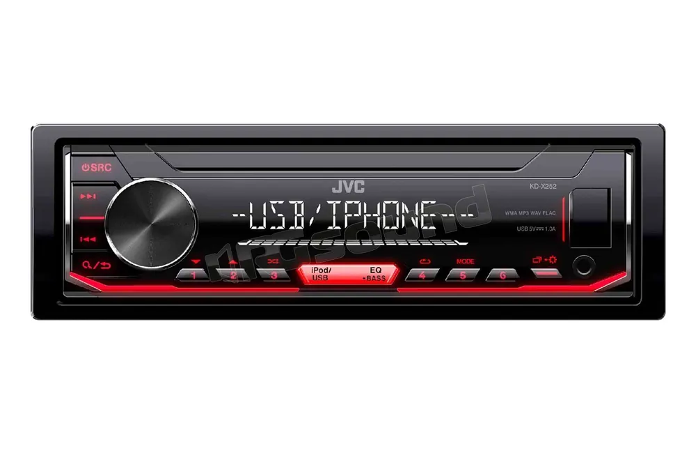 JVC KD-X252 Autoradio 1 din e 2 din Car stereo - Autoradio 1 e 2 Di