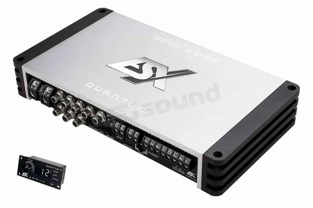 ESX QE80.6DSP amplificatore Classe D 6 canali con DSP integrato 8 can