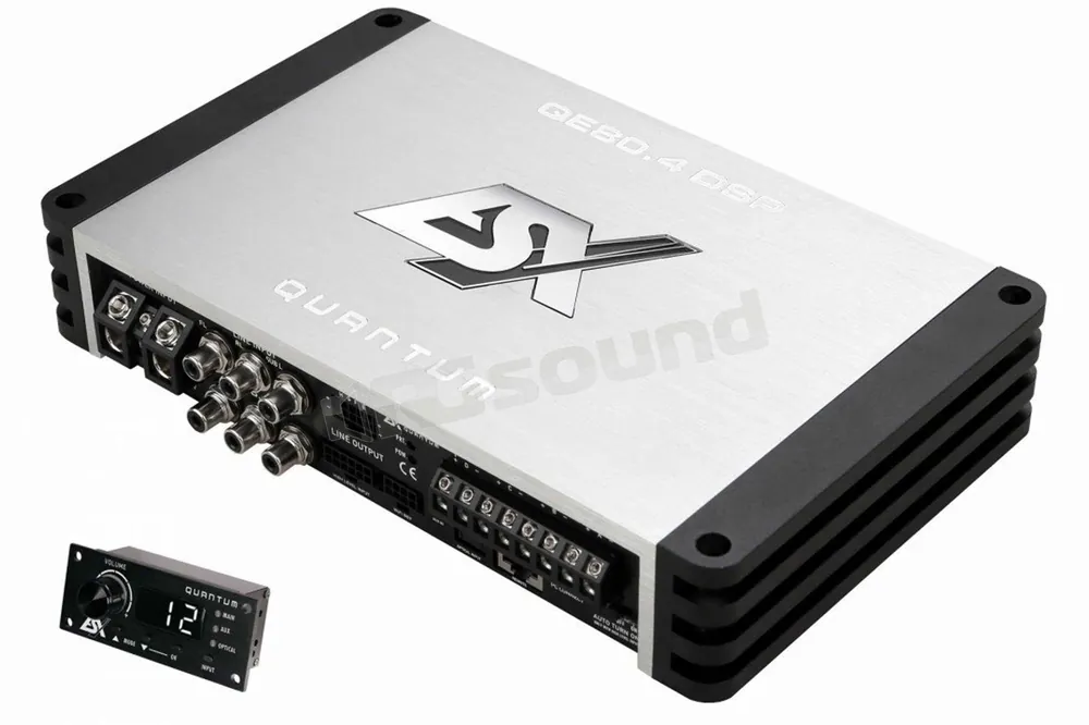 ESX QE80.4DSP Amplificatore Classe D a 4 canali con DSP integrato 32b