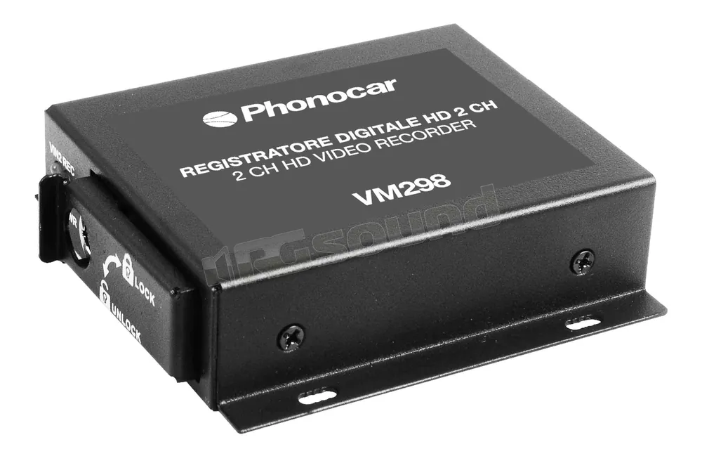 Phonocar VM298 Registratore DVR 2 Canali Dash Cam e assistenti alla