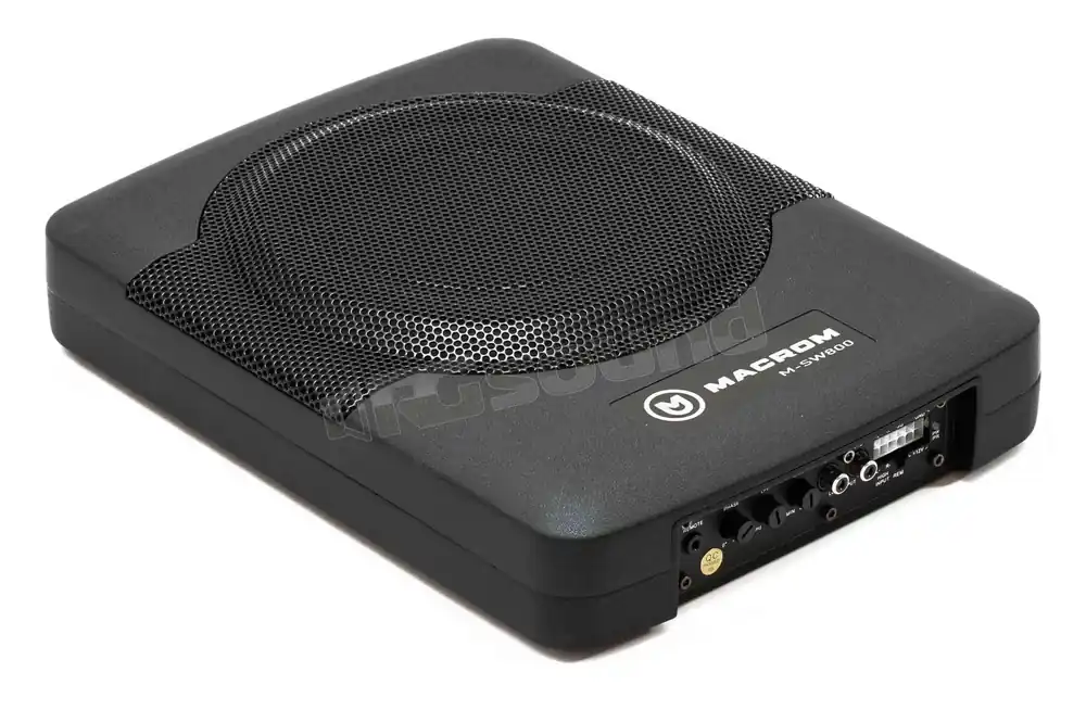 Macrom M-SW800 subwoofer attivo 20cm per sottosedile e bagagliaio Su