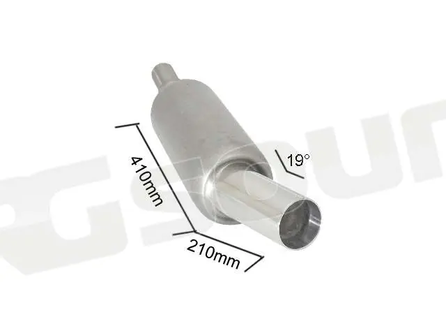 Ragazzon 18.0446.60 Posteriore inox universale con terminale 90 mm M